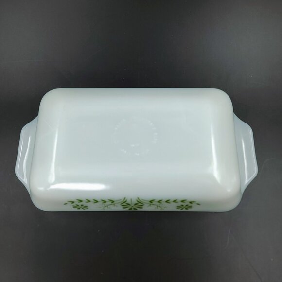 Vintage Glassbake #427 White Daisy Casserole Dish 10.5' x 5" - Picture 5 of 7
